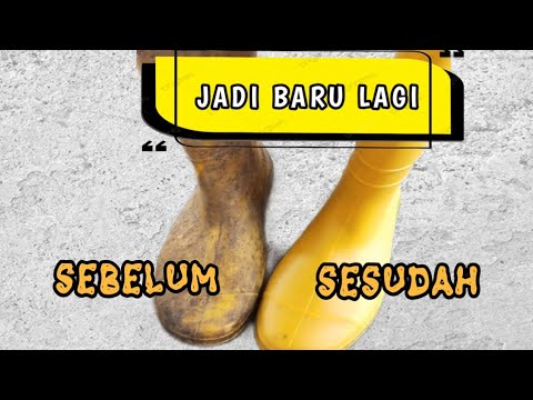 Video: Cara membersihkan sepatu bot kempa putih dengan benar