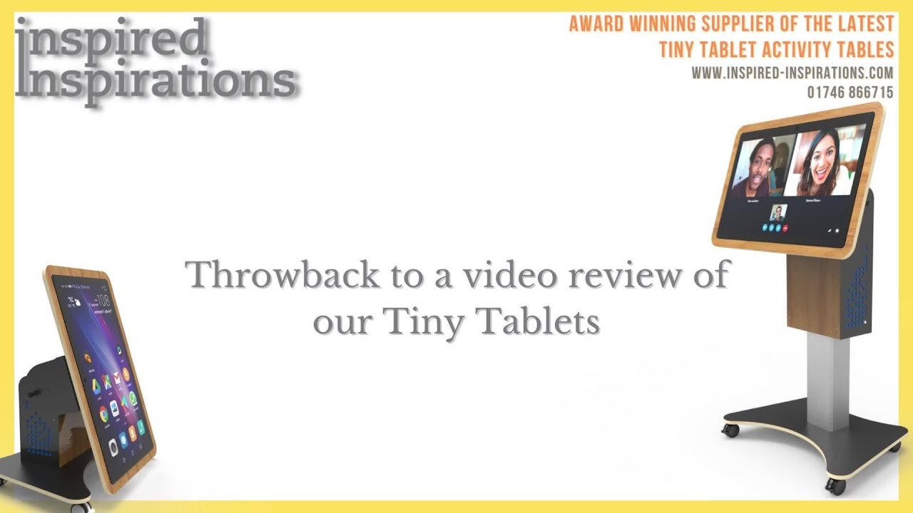 Tiny Tablet touch screen activity table review for care homes - YouTube