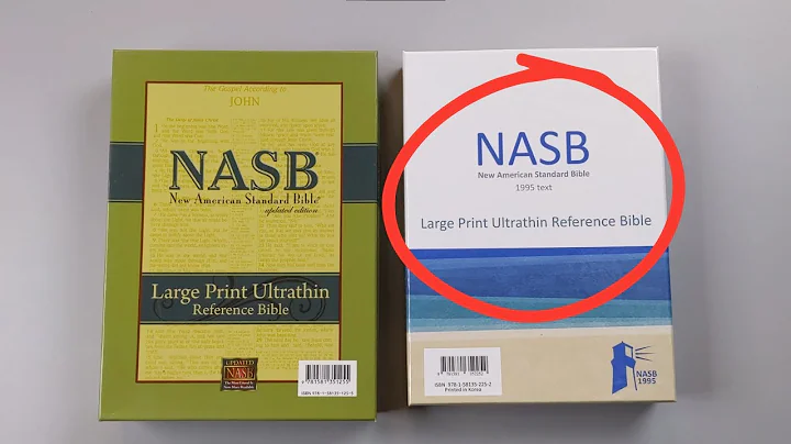 The "NEW" NASB 95 Large Print Ultrathin Reference Bible (LPUT)