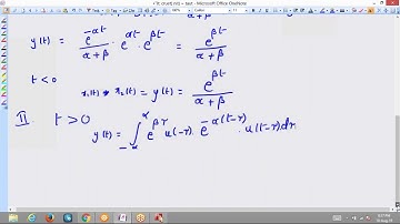 convolution of two exponential signals - signals and systems