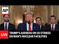 Live: President Trump Addresses Nation Following U.S. Strikes on Iran Nuclear Sites