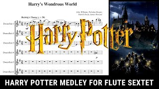 Harry Potter Medley For Flute Tet