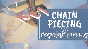 CHAIN PIECE QUILT BLOCKS: a quilting experiment to find out if chain piecing is faster or better