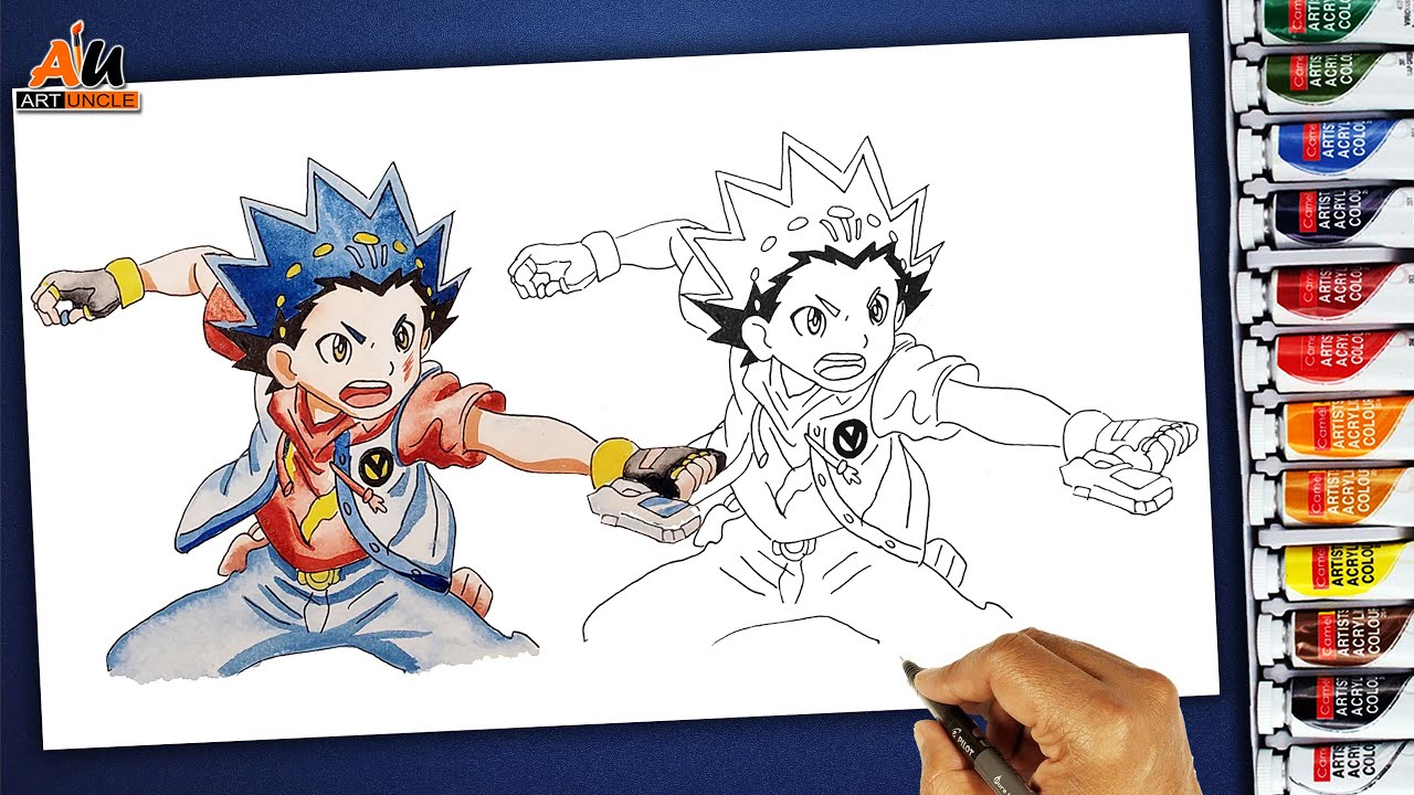 How to Draw Valt from Beyblade Burst Evolution Step by Step | Cartoon  Drawing for Kids - YouTube