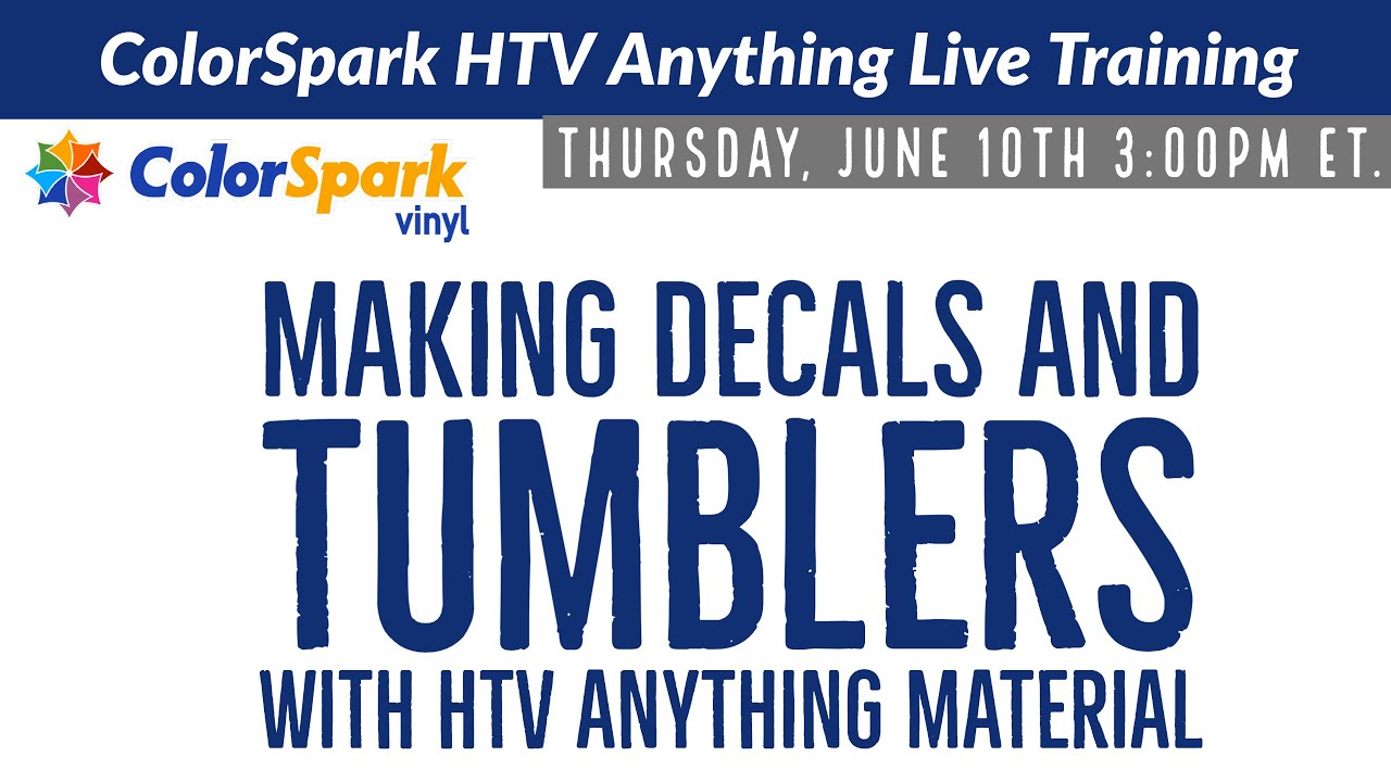 Colorspark HTV Anything  Turn HTV into peel & stick decals