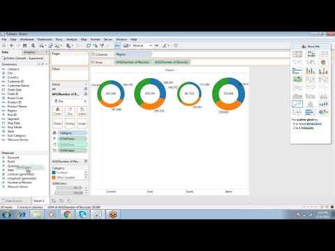 Tableau Pie Chart With 2 Measures