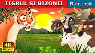 TIGRUL ȘI BIZONII | Tiger and Buffaloes in Romana | @RomanianFairyTales