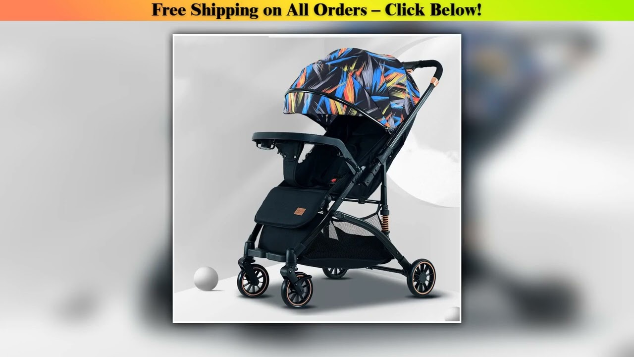 Flagship Edition Baby Stroller Can High Light Folding Shock-absorbing Landscape Divine Tool for