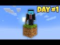 I survived 100 Days in ONE BLOCK HARDCORE.. Here's what happened..