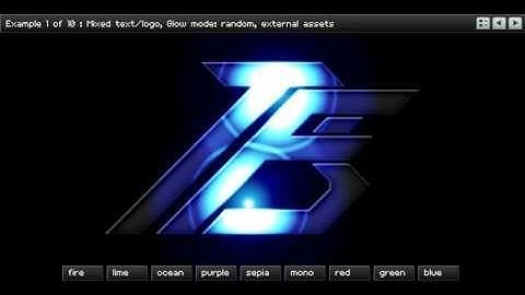 Realtime light glows flash intro and text effect