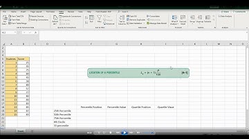 How to do Quartiles, Percentiles, Deciles, and Percentiles in Excel