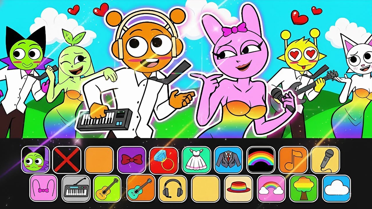 💖 Paper DIY💖 SPRUNKI x KPOP DEMON HUNTER | OREN x PINKY Lights Up the K-POP Music Stage