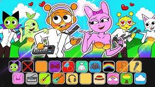 💖 Paper DIY💖 SPRUNKI x KPOP DEMON HUNTER | OREN x PINKY Lights Up the K-POP Music Stage