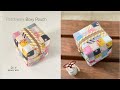 DIY / Boxy Pouch / How to make Patchwork Box Pouch