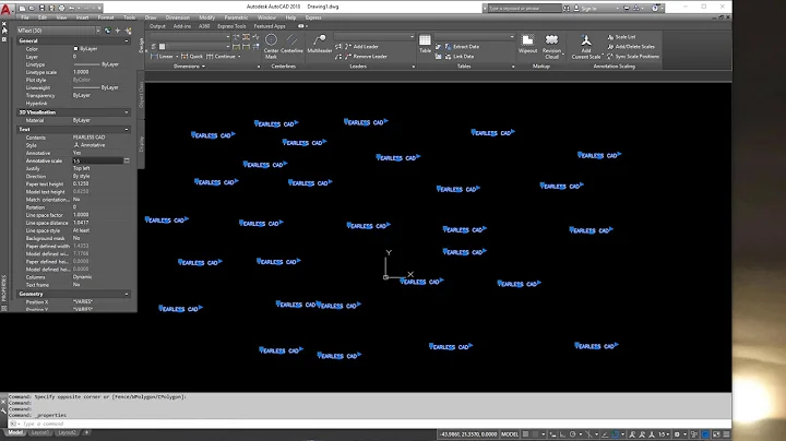 AutoCAD Using Annotative Text and Objects Part 1
