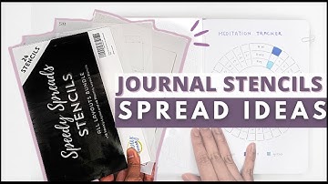 The BEST bullet journal stencils | FAST & EASY BULLET JOURNAL SETUP