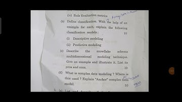 Data Warehousing and Data Mining  ||MCA_NEW IGNOU QUESTION PAPER || MCS-221