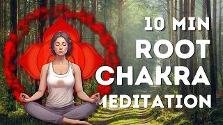 10 Min Root Chakra  Meditation | Heal & Release Stress & Anxiety | Activation