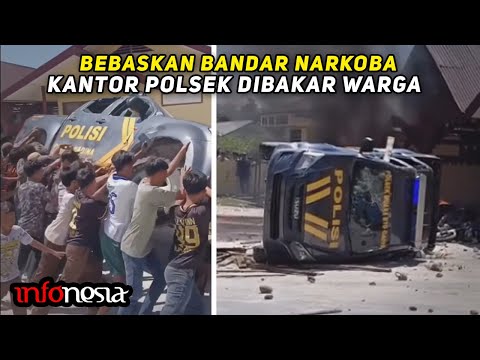 RAKYAT SUDAH MUAK...! Kantor Polisi Dibakar Massa, Imbas Bandar Dibebaskan
