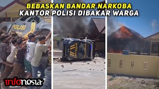 RAKYAT SUDAH MUAK...! Kantor Polisi Dibakar Massa, Imbas Bandar Dibebaskan
