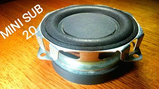 Mini subwoofer 3" 2ohm 20w – Bass Test Free Air