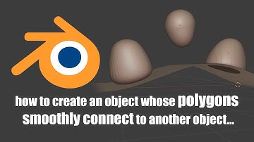 how to create an object whose polygons smoothly connect to another object #polygons #smoothly #3d