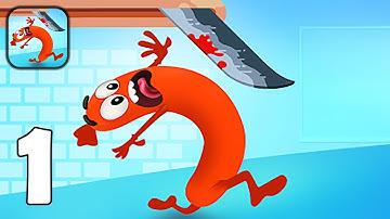 Run Sausage Run! - Gameplay Walkthrough Part 1 - Run with Sausage (iOS, Android)