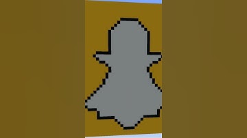 Minecraft Pixel Art - Snapchat Logo #minecraft #pixelart #shorts #minecraftpixelart #sub #snapchat