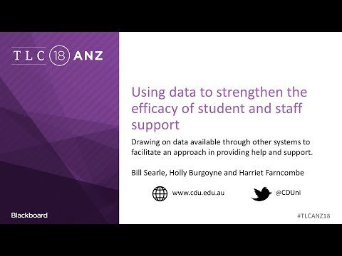 Using Data to Strengthen the Efficacy of Student & Staff Support