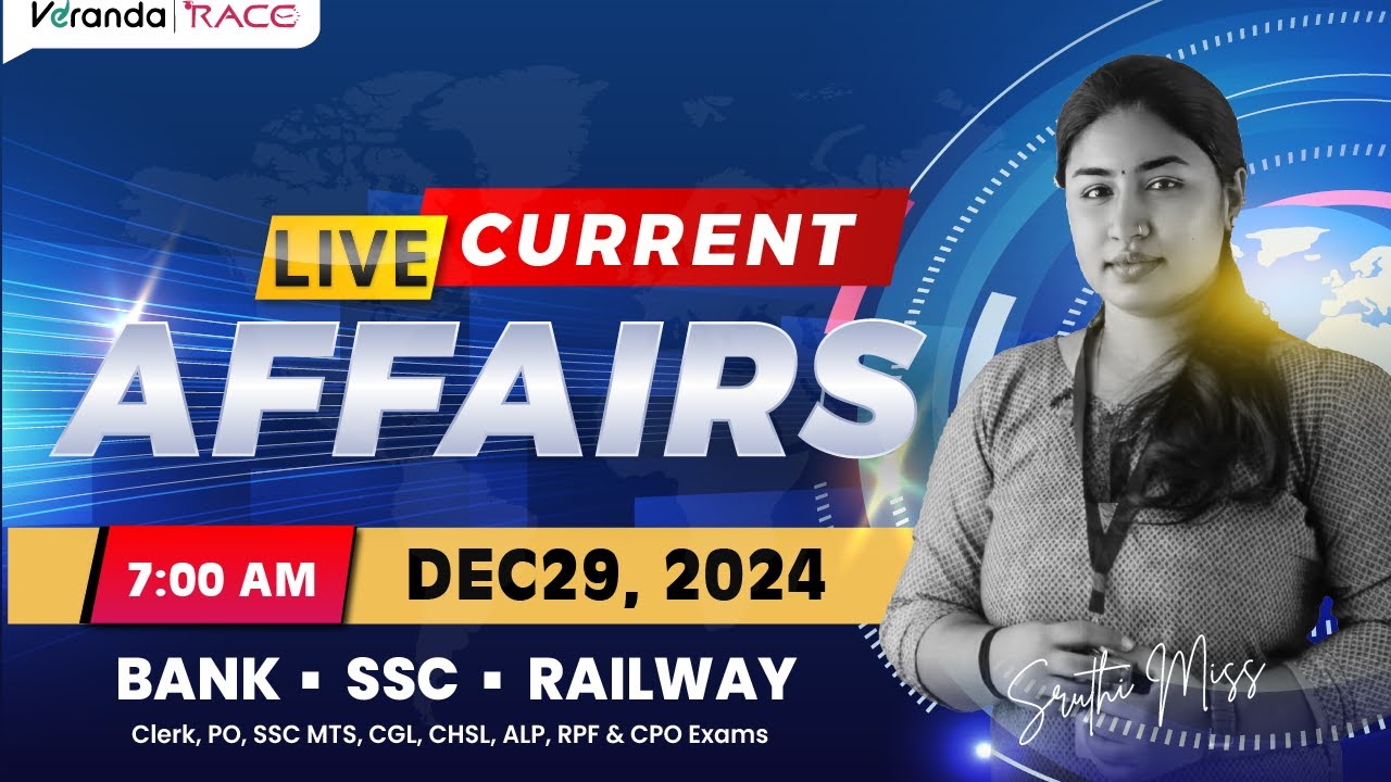 Daily Current Affairs LIVE -29 December | 07am | For Bank & SSC Exams ...
