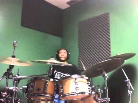 brian tolbert jr in the drum studio