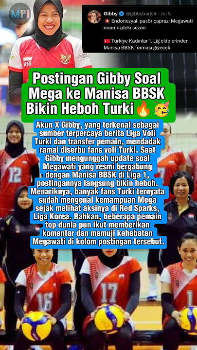 Megawati Hangesti Resmi ke Turki, Postingan Gibby Langsung Viral #proliga #shorts  #vleague