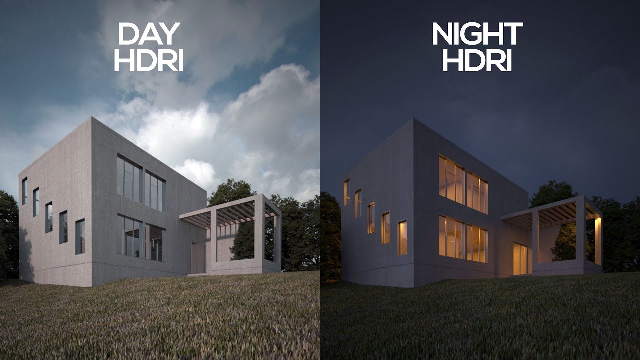 Vray Exterior Hdri Tutorial In 3ds Max Day Night Youtube