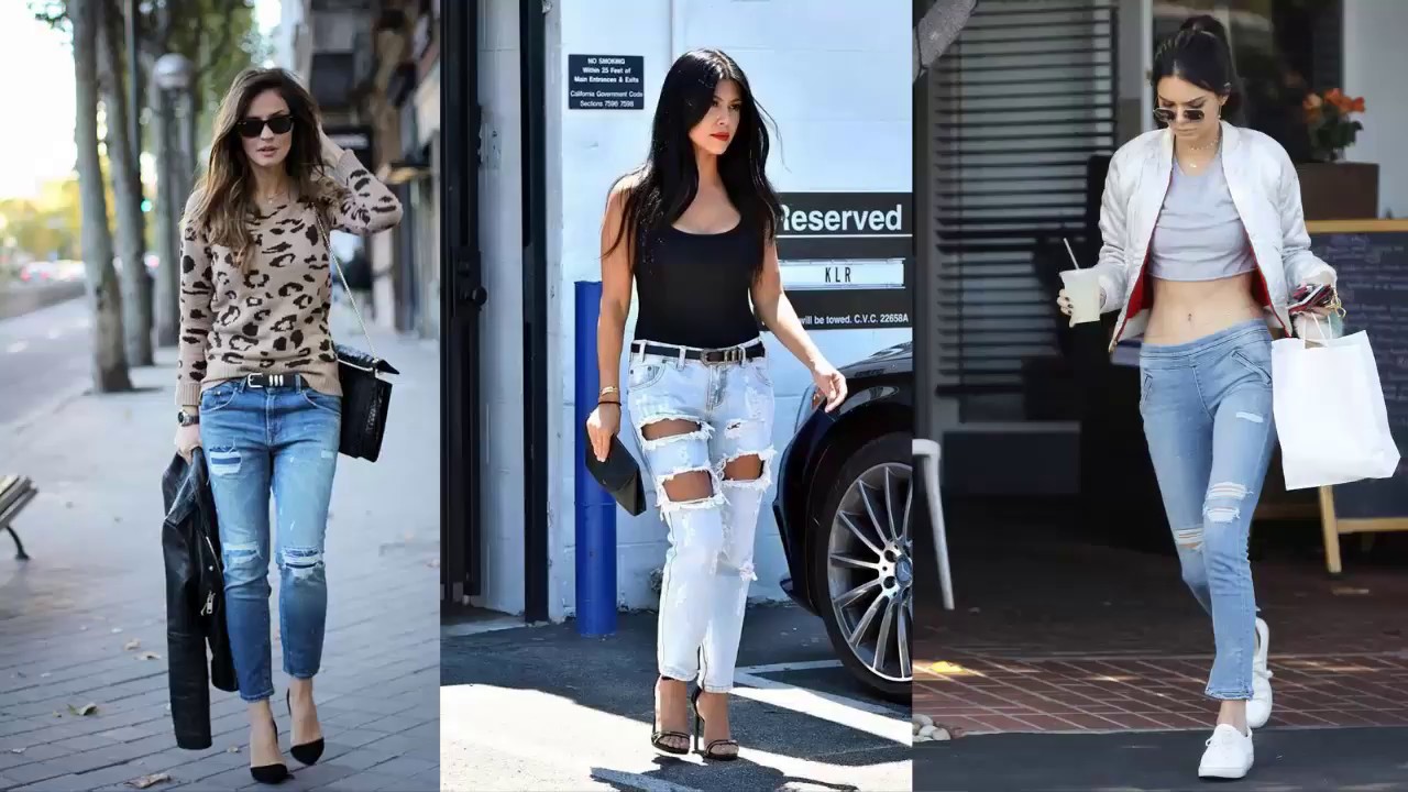 Ripped Jeans Outfit Ideas Every Stylish Girl Should Try #7 - YouTube