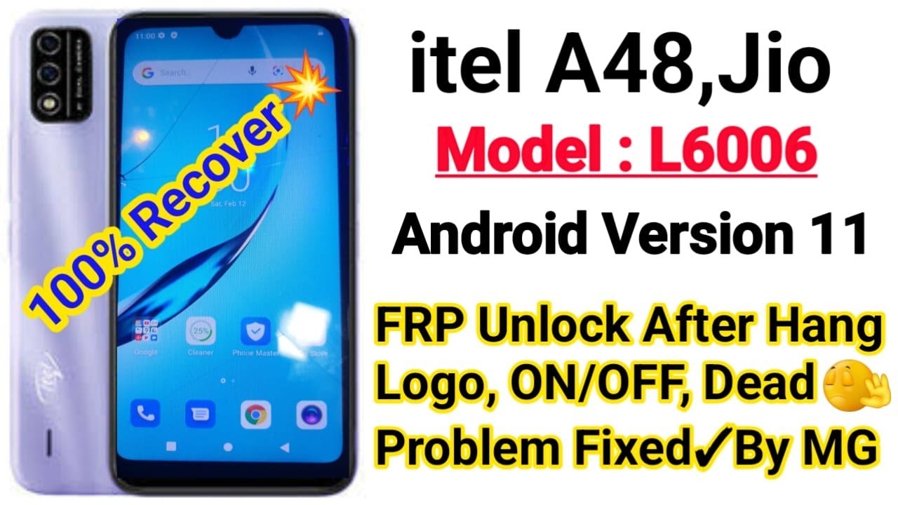 itel A48 Jio Auto ON/OFF Problem Fixed II A48 L6006 Hang On Logo Flashing Error Fixed ✓ 2022