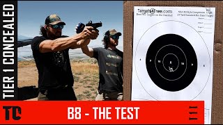 The Test - NRA B8 - 10 yards, 10 rounds, 10 seconds