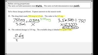 Math 117 : Chapter 4 #33, #34 (Math For Allied Health Tutorial : Units & The Metric System)