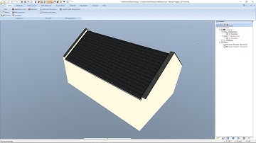 cadvilla® Support - Satteldach mit überstehenden Giebelseiten zeichnen
