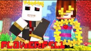SANS LOVES FRISK! Minecraft FLOWERFELL! UNDERTALE AU (Minecraft Undertale Roleplay)
