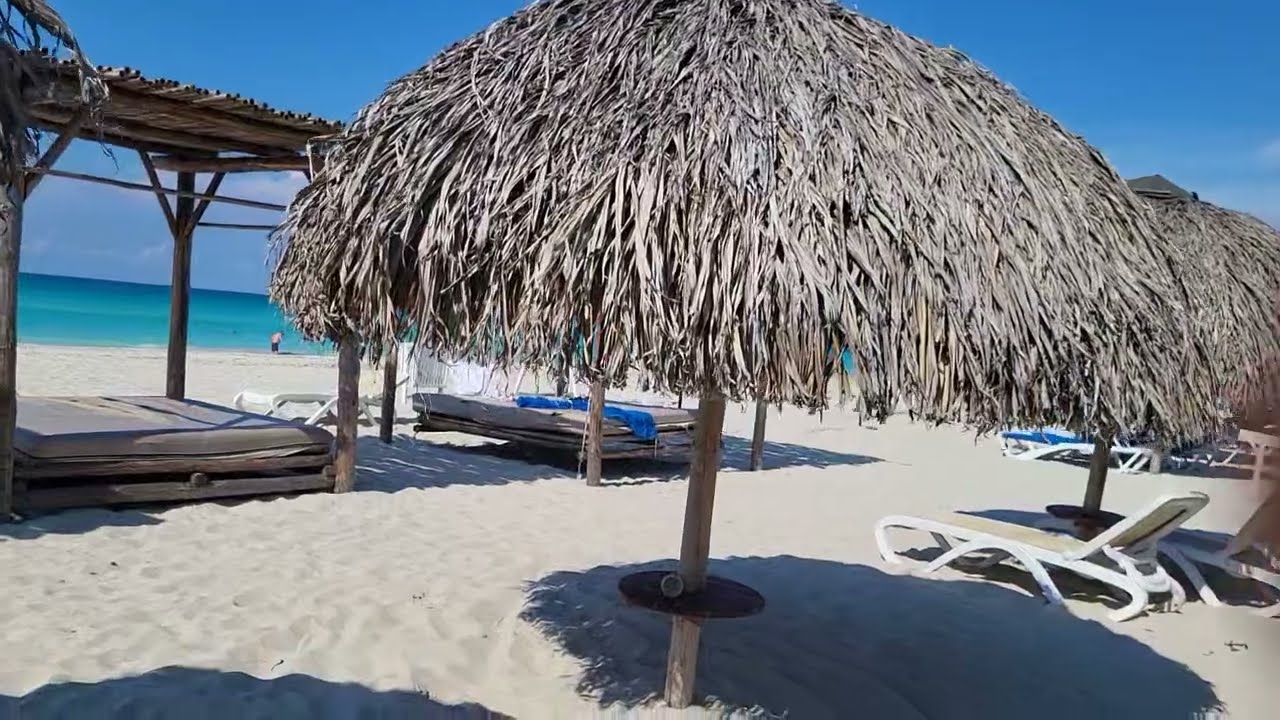 Beach View of Roc Arenas Doradas Hotel Varadero #varadero #cuba #beach 