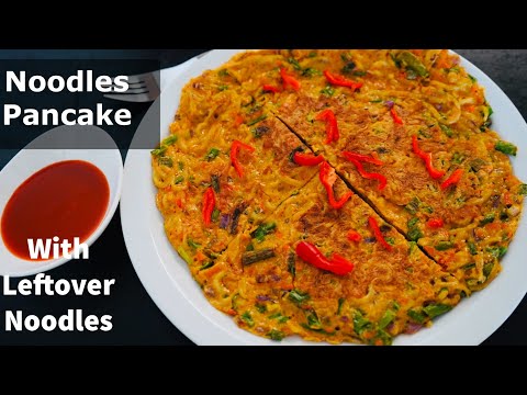 MAGGI NOODLES PANCAKE WITH LEFTOVER MAGGI  Maggi Recipe