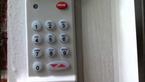 How to recode a Genie Garage Door Opener Keypad-- Programing Instructions