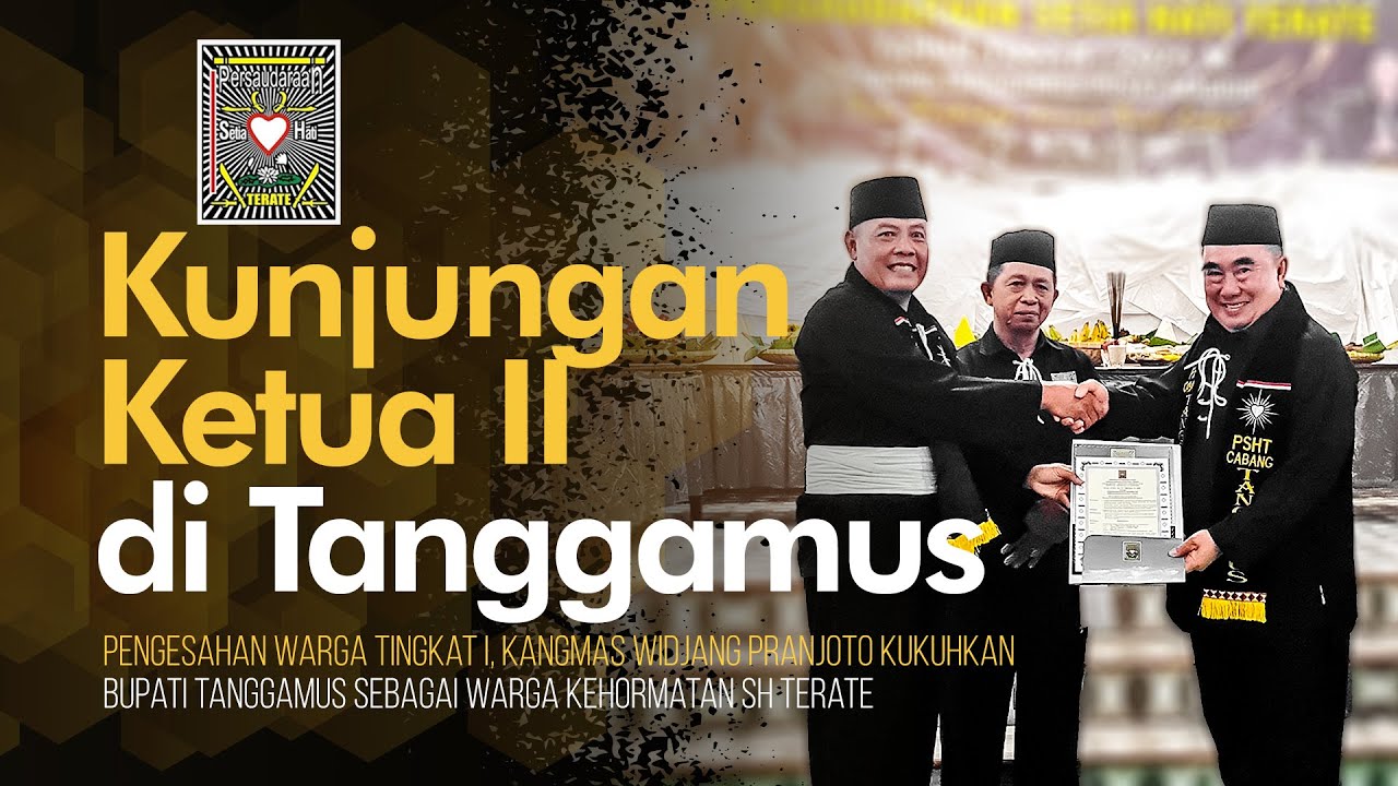Kangmas Widjang Pranjoto Kukuhkan Bupati Tanggamus Sebagai Warga Kehormatan SH Terate