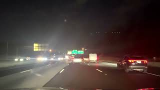 Nighttime Highway Driving Experience, Maryland - I - 270
