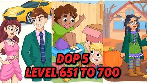 DOP 5: Delete One Part | Level 651 To 700 | With 💯 Solution | GamePlay 🎯 ~ AkUploader ❤️