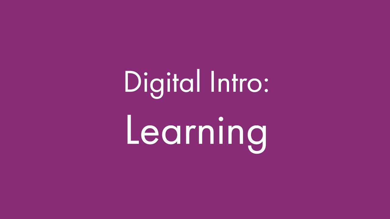 Digital Intro: Learning _cut - YouTube