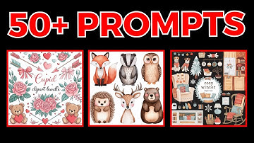 50+ IDEOGRAM AI Clipart Bundle Prompts