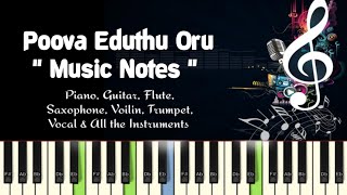 Poova Eduthu (amman kovil kizhakkale) Piano, Guitar, Flute, Saxophone, Voilin Notes