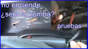 ¿Qué le dice a la bomba de combustible que se encienda?