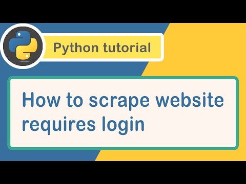 How to scrape a website that requires login using Python